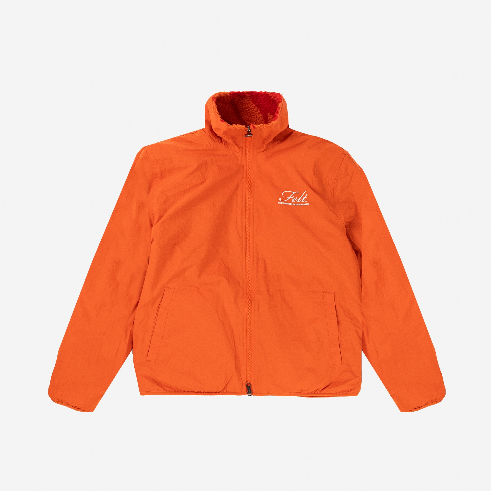 ��FELT/�ե���ȡ�VOLUTE REVERSIBLE JACKET ��С����֥른�㥱�å� / ORANGE & BRICK