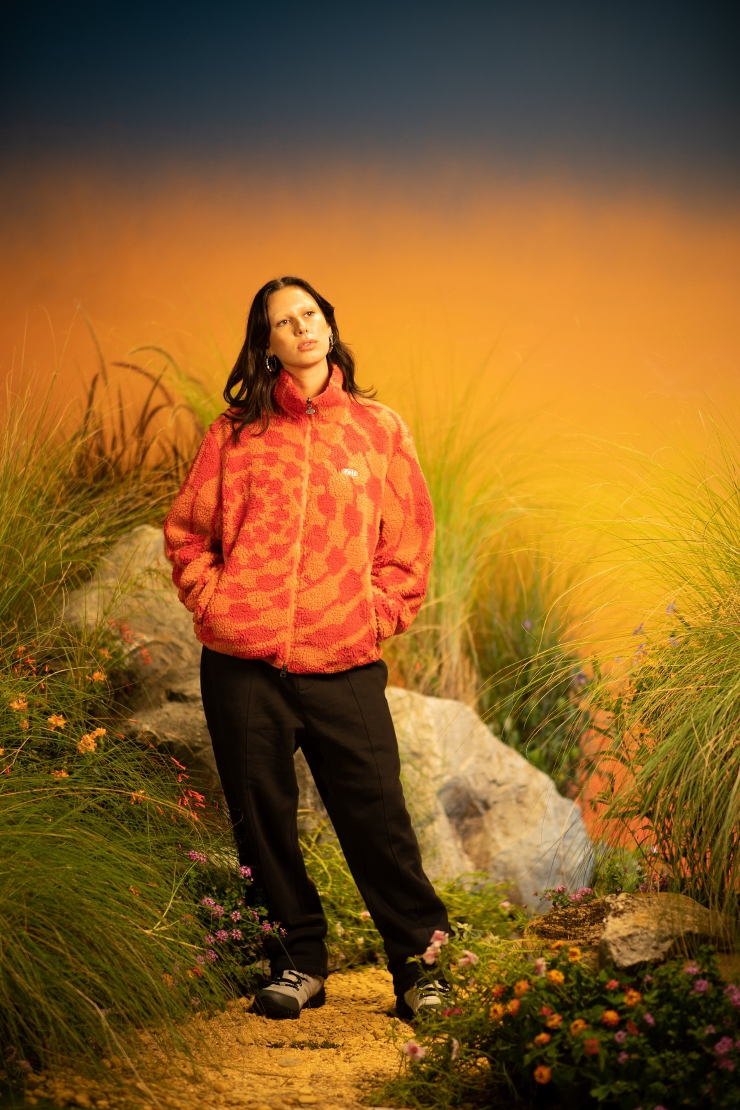 ��FELT/�ե���ȡ�VOLUTE REVERSIBLE JACKET ��С����֥른�㥱�å� / ORANGE & BRICK