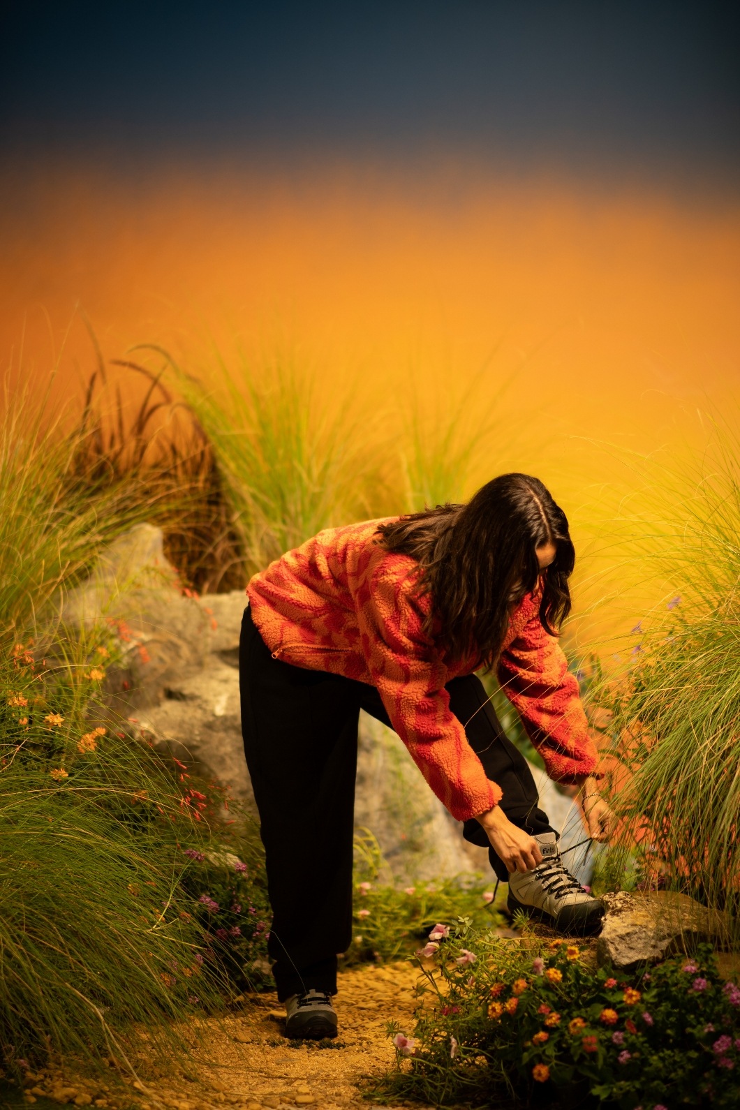 ��FELT/�ե���ȡ�VOLUTE REVERSIBLE JACKET ��С����֥른�㥱�å� / ORANGE & BRICK