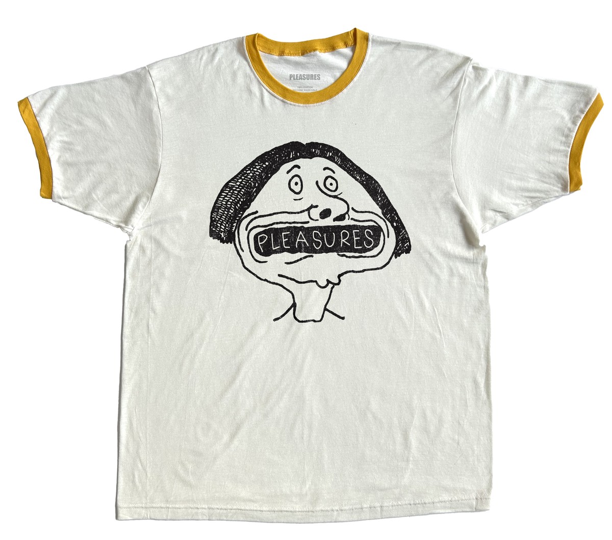PLEASURES/ץ쥸㡼MOUTHFUL RINGER T-SHIRT T / NATURAL