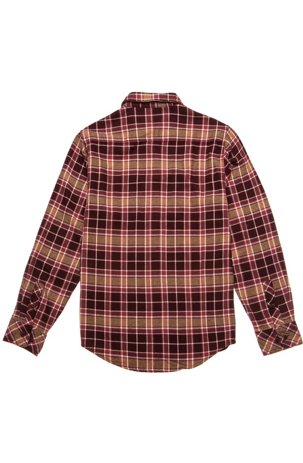 ��THE HUNDREDS/�����ϥ�ɥ�åġ�KAI LS FLANNEL / BURGUNDY