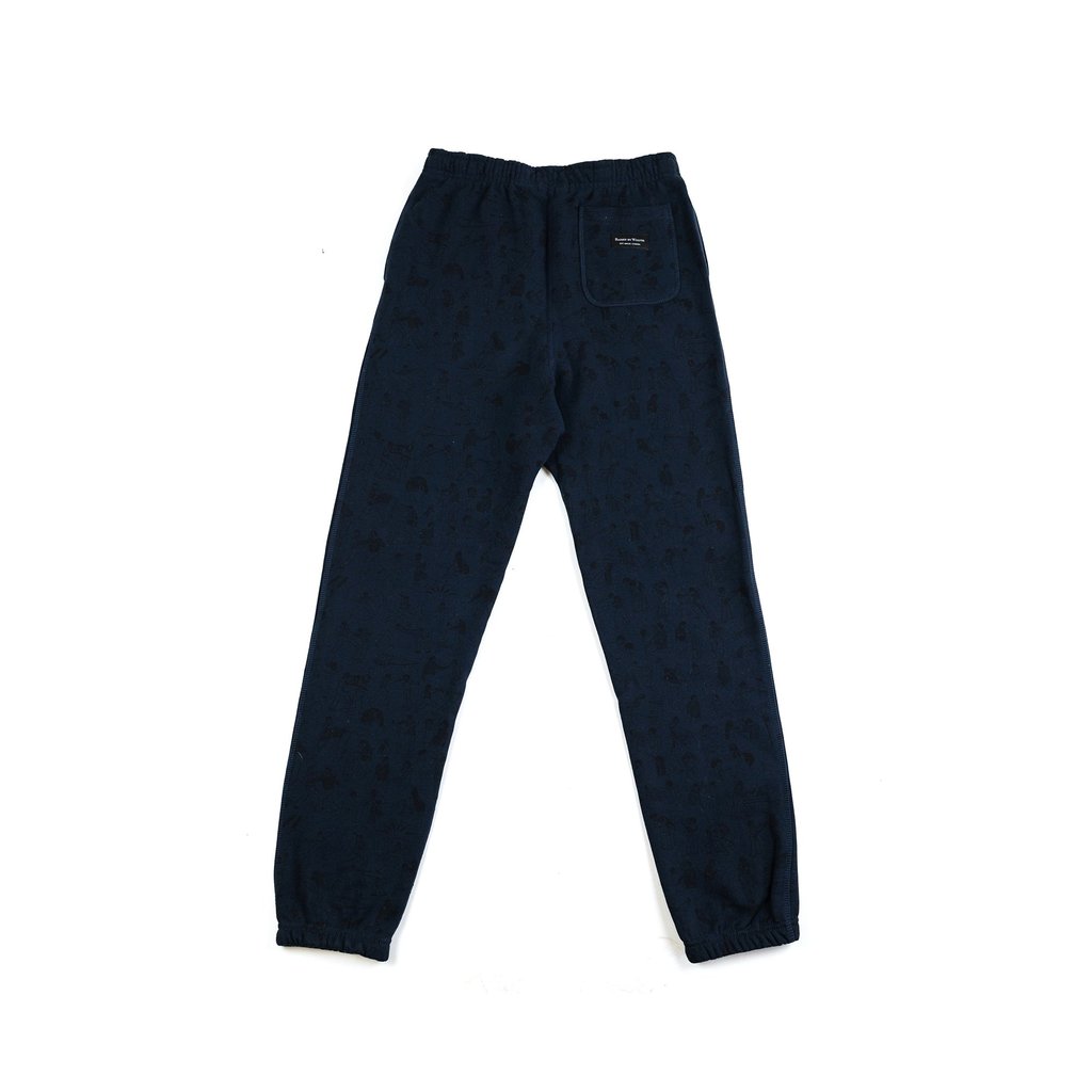 RAISED BY WOLVES/쥤ɥХ֥RIOT SWEATPANTS åȥѥ / AOP MIDNIGHT FLEECE ߥåɥʥȥ֥롼