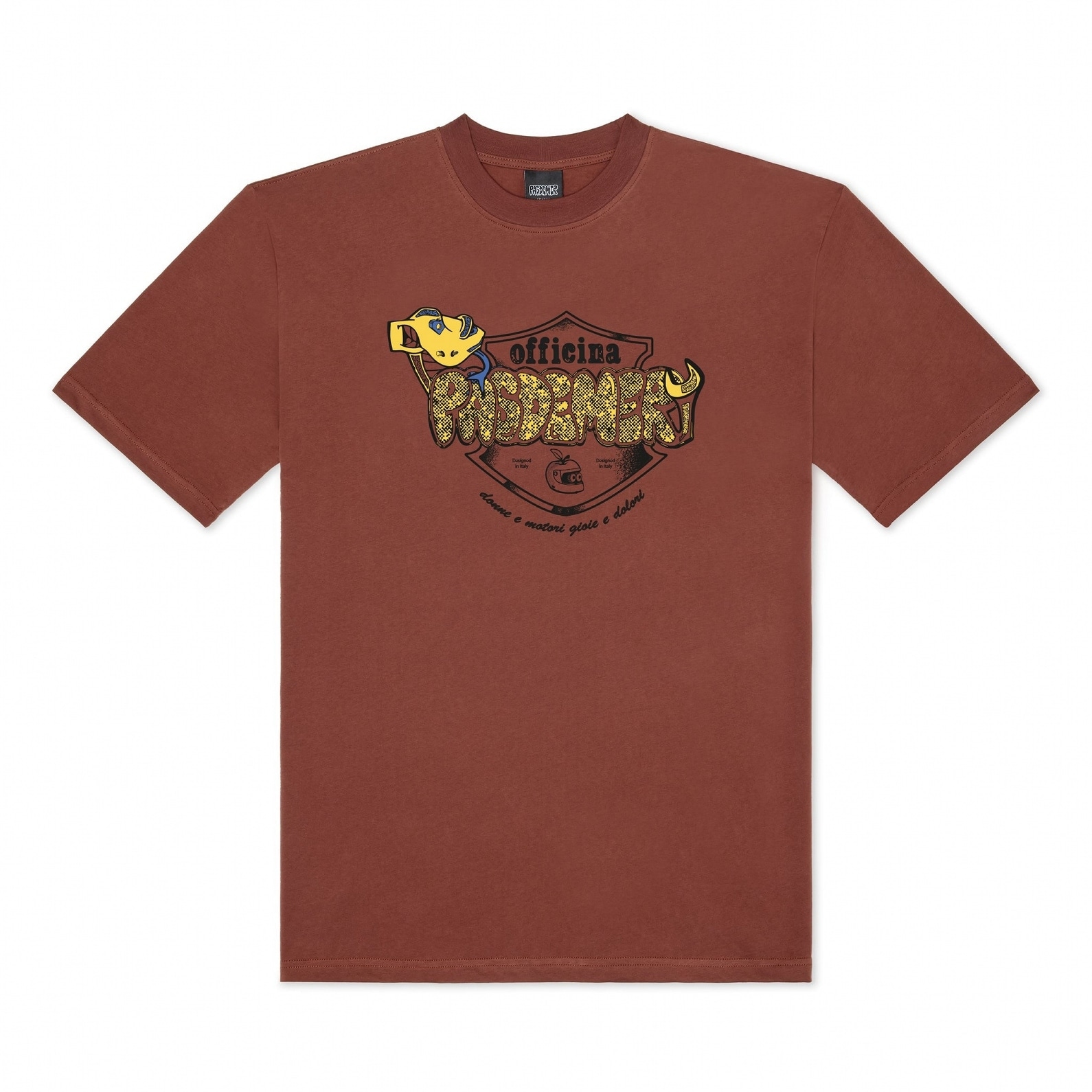 ��PAS DE MER/�ѥɥ����OFFICINA T-SHIRT T����� / BROWN