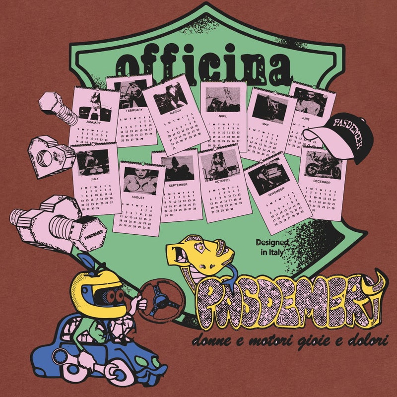 ��PAS DE MER/�ѥɥ����OFFICINA T-SHIRT T����� / BROWN