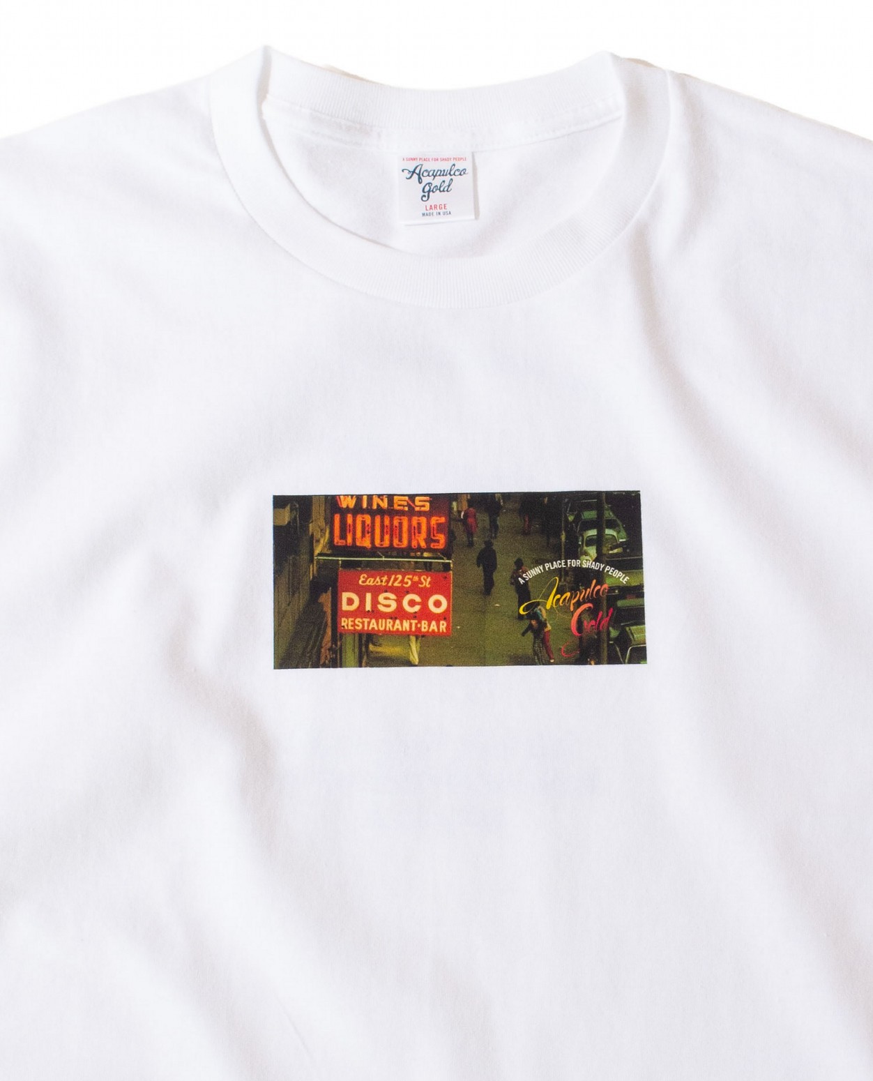ACAPULCO GOLD/ץ륳 ɡGRADATION LOGO TEE T / WHITE