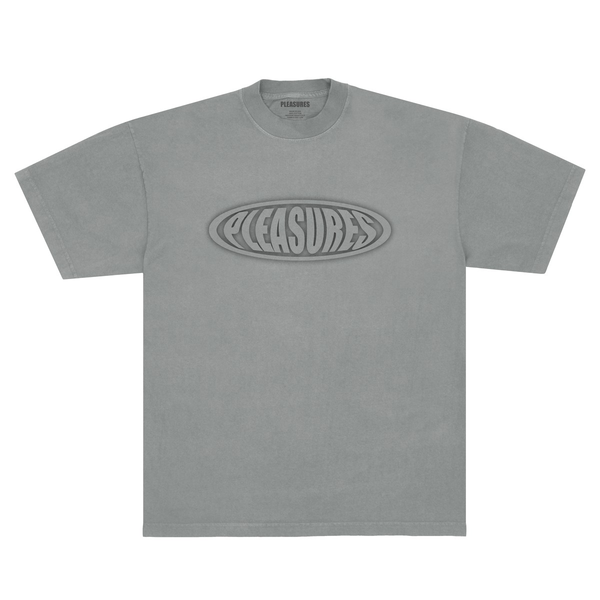 PLEASURES/ץ쥸㡼SANDBLAST T-SHIRT T / DARK SILVER