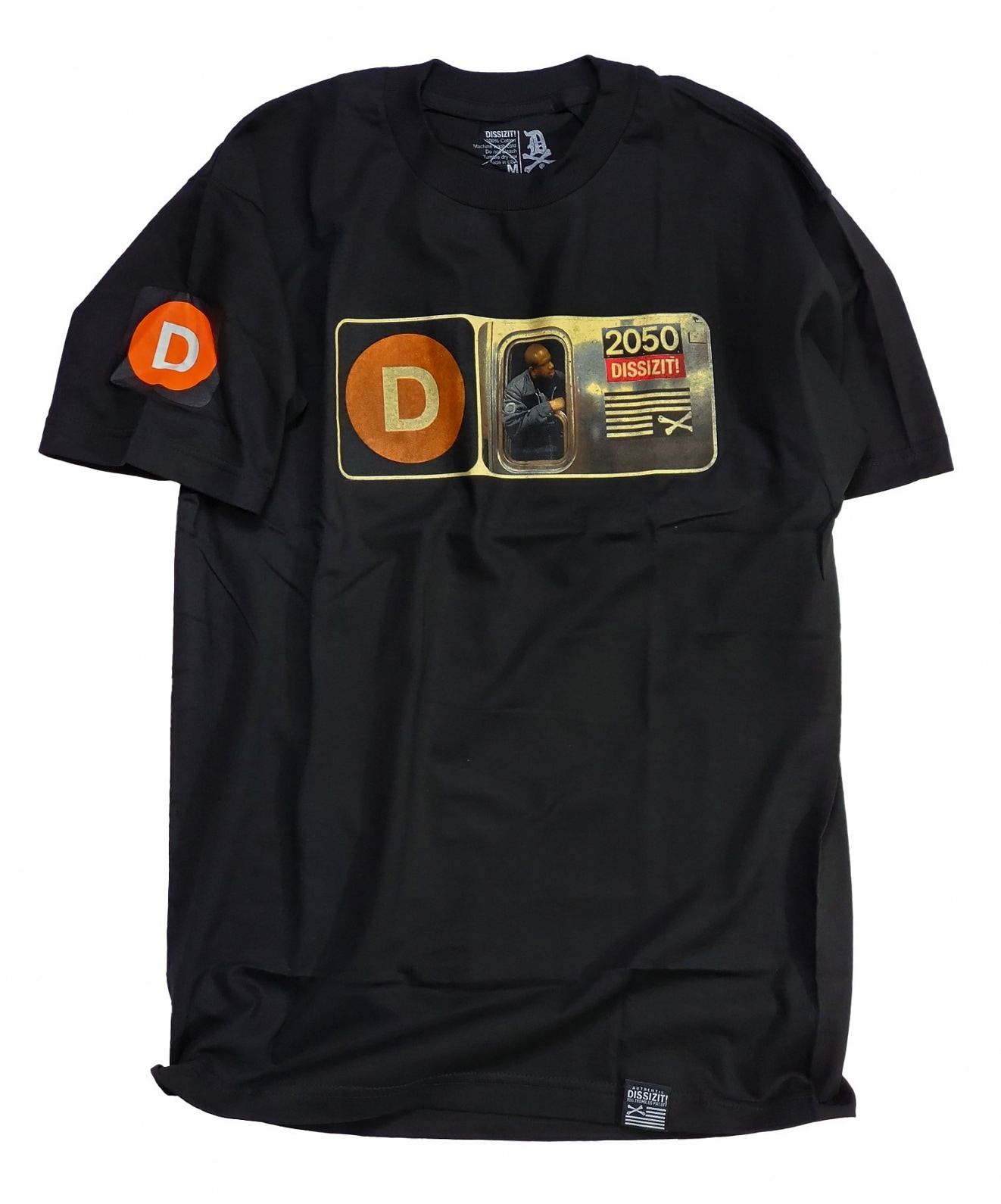 ��DISSIZIT/�ǥ����������åȡ�THE D LINE TEE T����� / BLACK �֥�å�