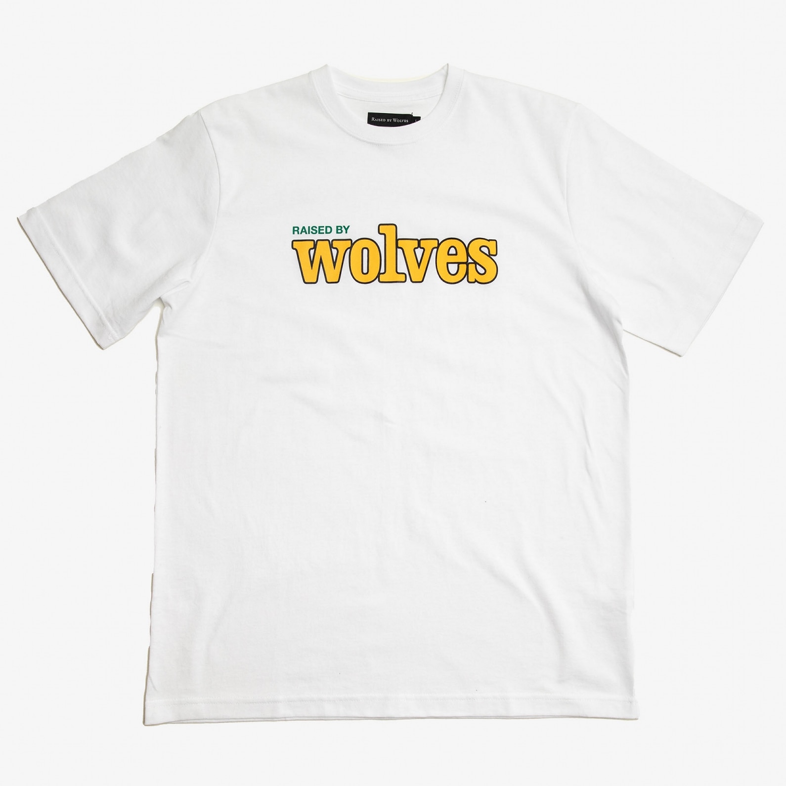 RAISED BY WOLVES/쥤ɥХ֥TEAM LETTERING TEE T / WHITE ۥ磻