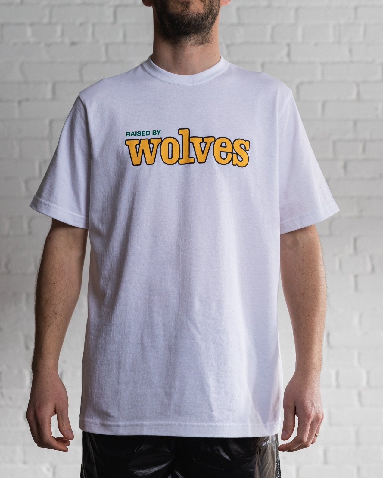 RAISED BY WOLVES/쥤ɥХ֥TEAM LETTERING TEE T / WHITE ۥ磻