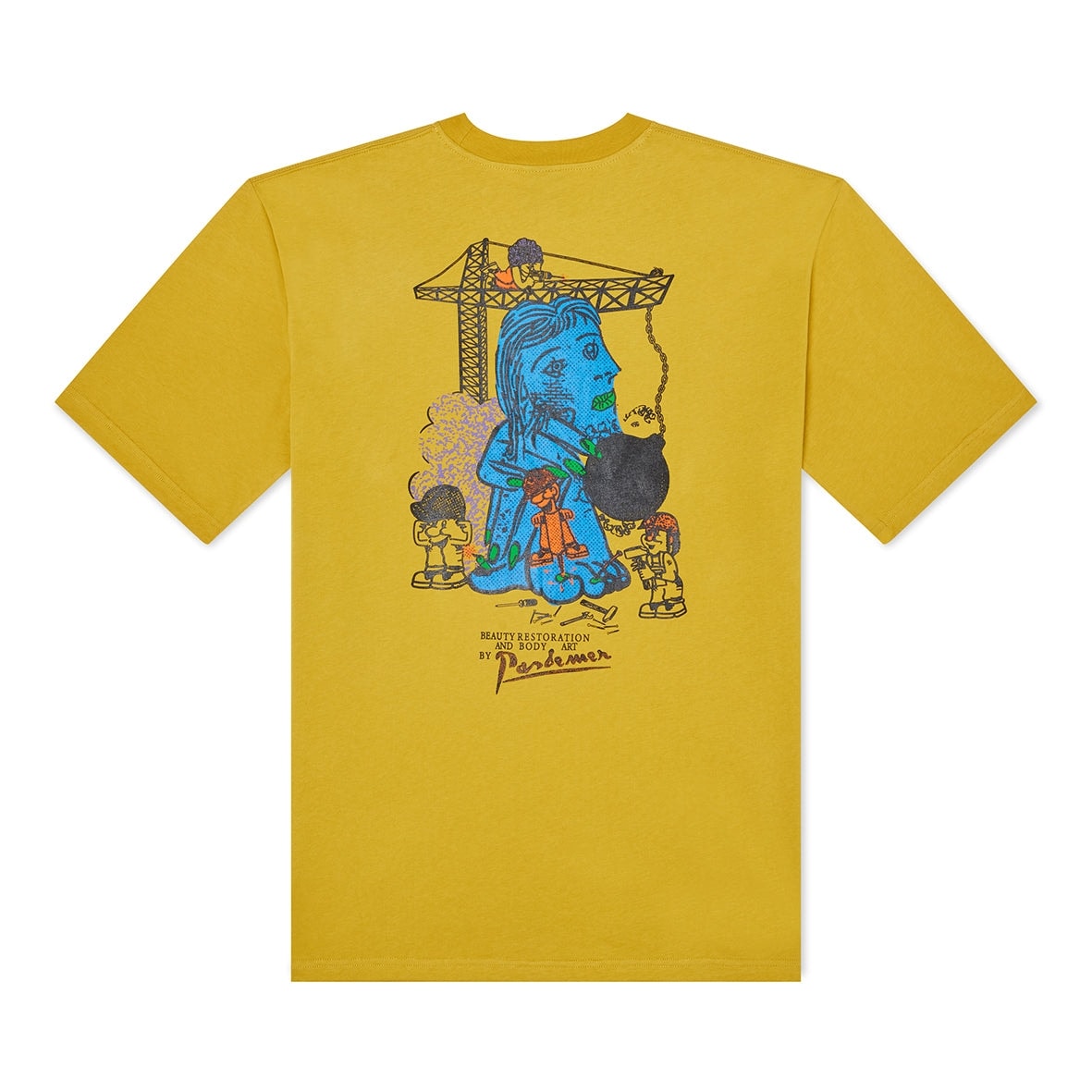 ��PAS DE MER/�ѥɥ����RESTORATION T-SHIRT T����� / MUSTARD