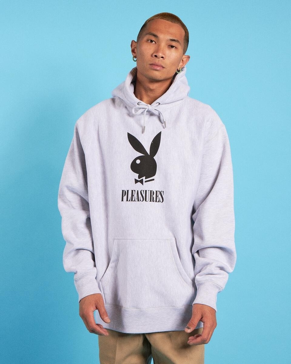 ��PLEASURES/�ץ쥸�㡼����PLAYBOY/�ץ쥤�ܡ�����PLAY HOODY �ѡ����� / HEATHER GREY ���졼