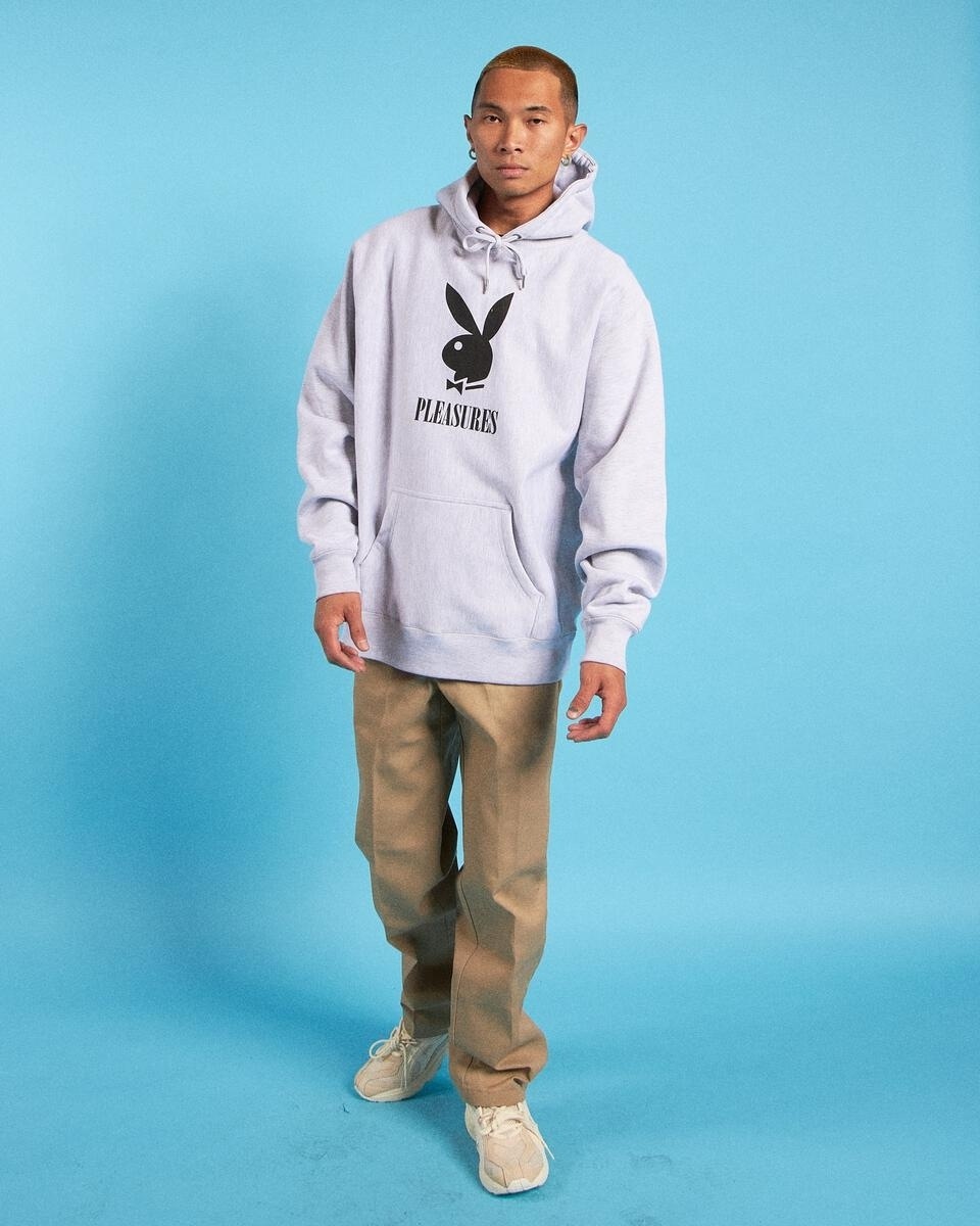 ��PLEASURES/�ץ쥸�㡼����PLAYBOY/�ץ쥤�ܡ�����PLAY HOODY �ѡ����� / HEATHER GREY ���졼