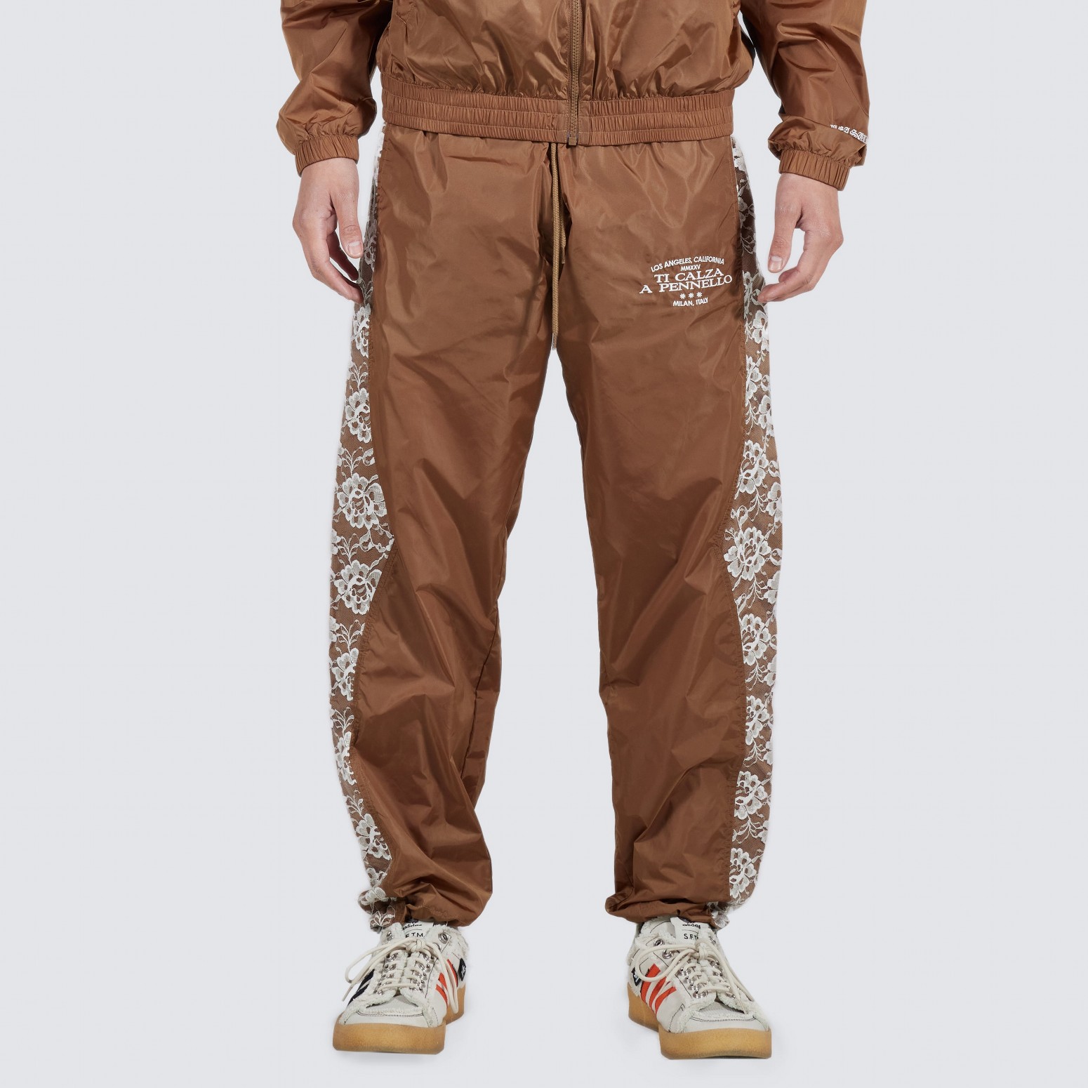 ��PLEASURES/�ץ쥸�㡼����IUTER/����������FRANCESCA TRACK PANTS �ѥ�� / BROWN