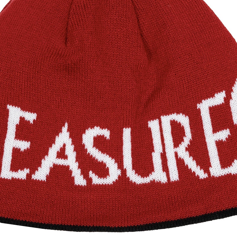 PLEASURES/ץ쥸㡼CROSSES REVERSIBLE BEANIE ˥å˹ / BLACK/RED