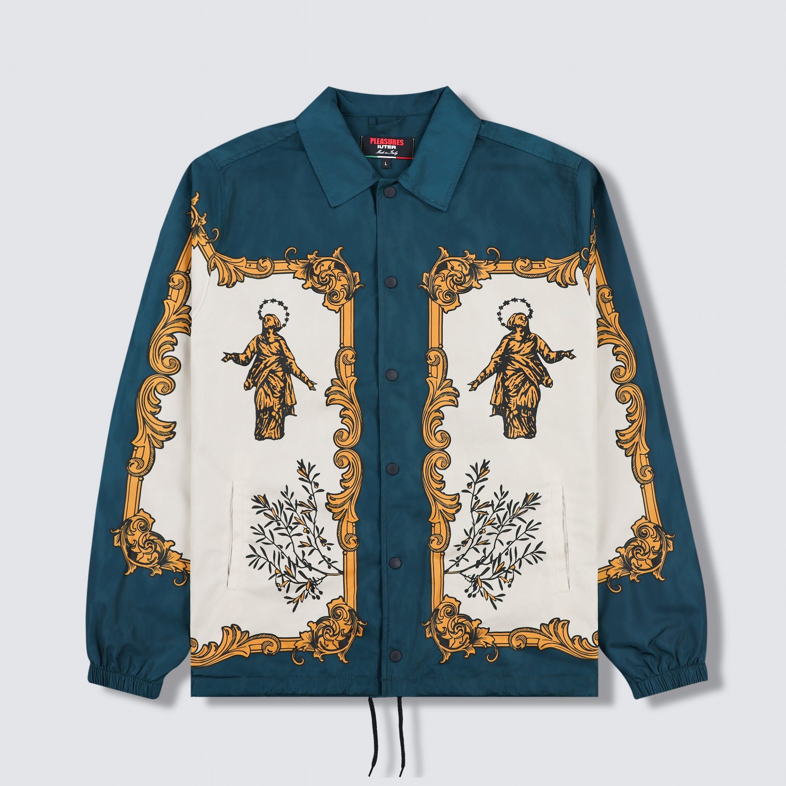 PLEASURES/ץ쥸㡼IUTER/LORENZO COACH JACKET 㥱å / DARK GREEN