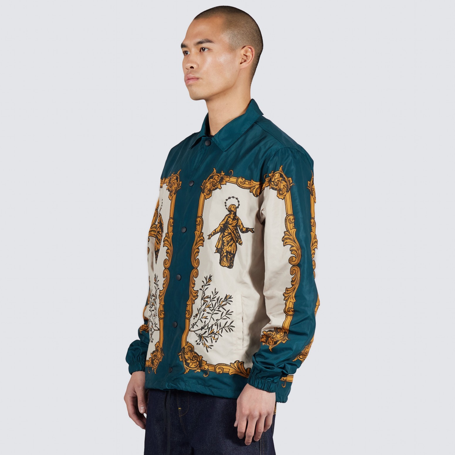 PLEASURES/ץ쥸㡼IUTER/LORENZO COACH JACKET 㥱å / DARK GREEN