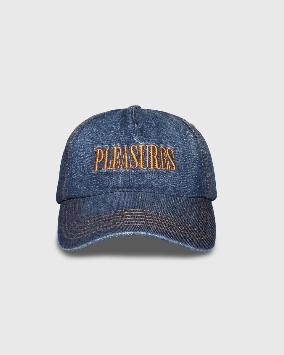 ��PLEASURES/�ץ쥸�㡼����ZIG ZAG DENIM CAP ����å� / INDIGO