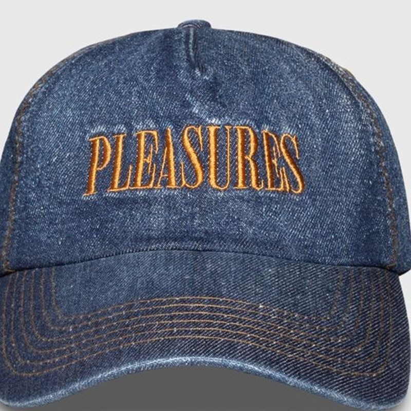 ��PLEASURES/�ץ쥸�㡼����ZIG ZAG DENIM CAP ����å� / INDIGO