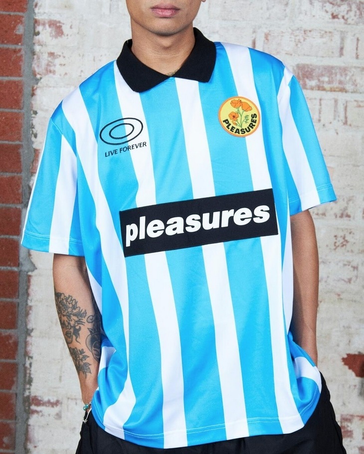 PLEASURES/ץ쥸㡼PENALTY SOCCER JERSEY å㡼 / BLUE ֥롼 