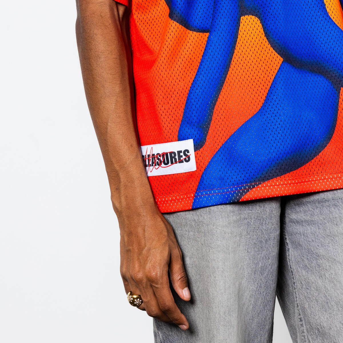 PLEASURES/ץ쥸㡼AUSTIN LEEANGEL FOOTBALL JERSEY T / ORANGE