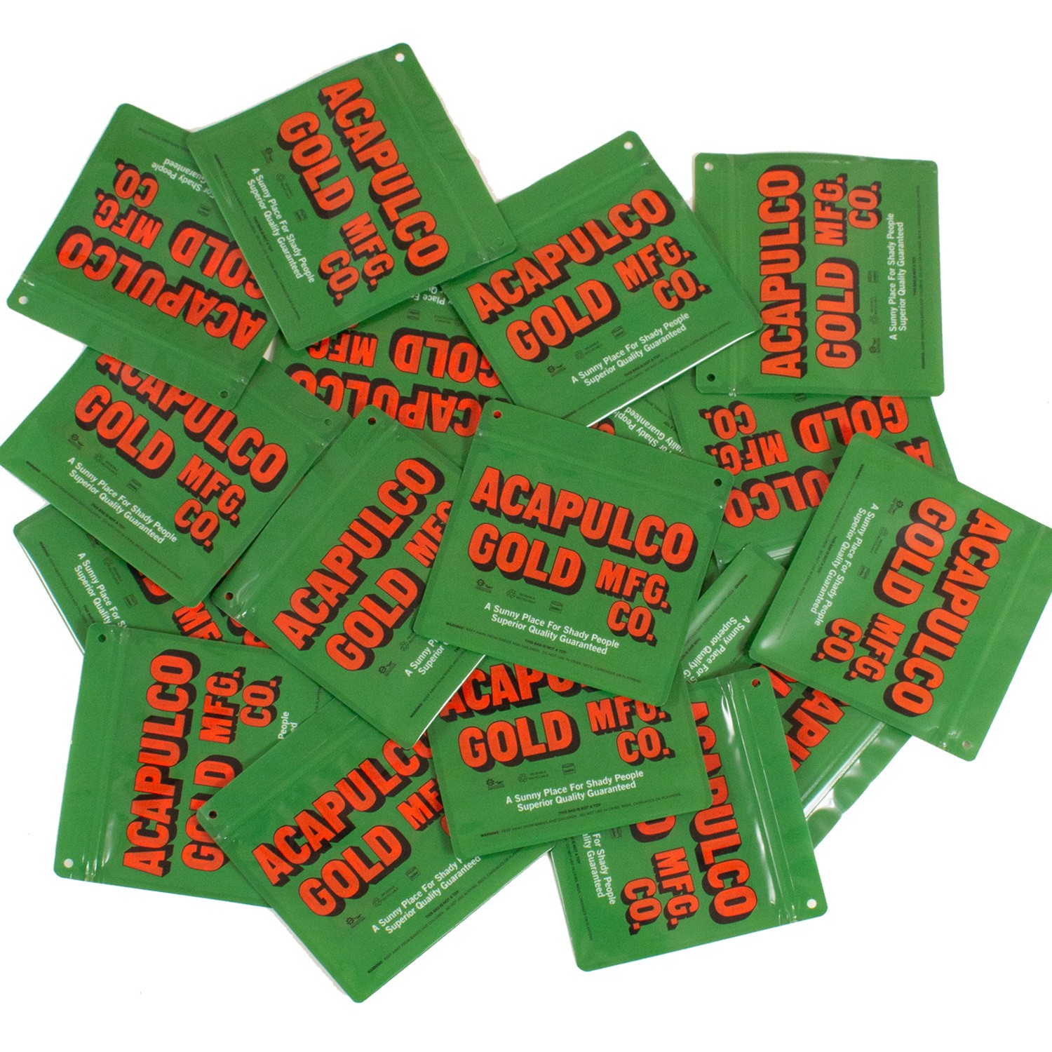 ��ACAPULCO GOLD/�����ץ륳 ������ɡ�SMELL PROOF BAG  (COLLAB WITH PAKE) �ץ롼�եХå� / GREEN