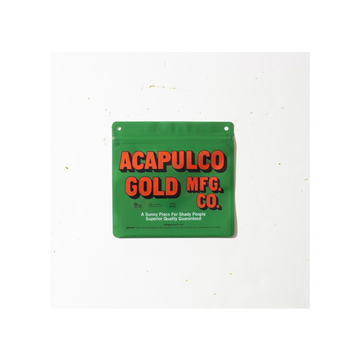 ��ACAPULCO GOLD/�����ץ륳 ������ɡ�SMELL PROOF BAG  (COLLAB WITH PAKE) �ץ롼�եХå� / GREEN