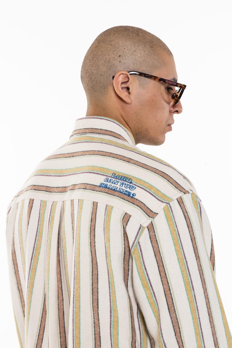 ��PAS DE MER/�ѥɥ����LORD SHIRT Ĺµ����� / MULTICOLOR