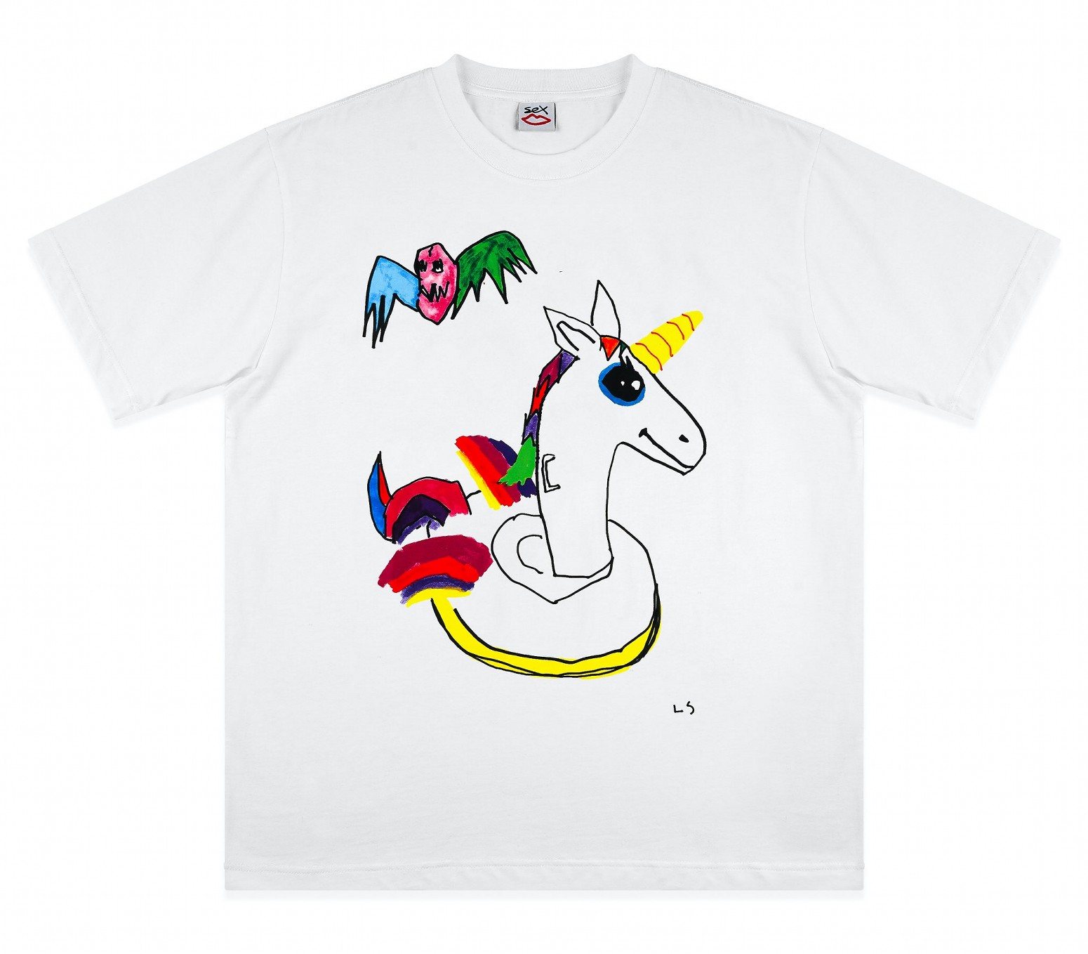 SEX SKATEBOARDS/åȥܡɡBARBS UNICORN T / WHITE