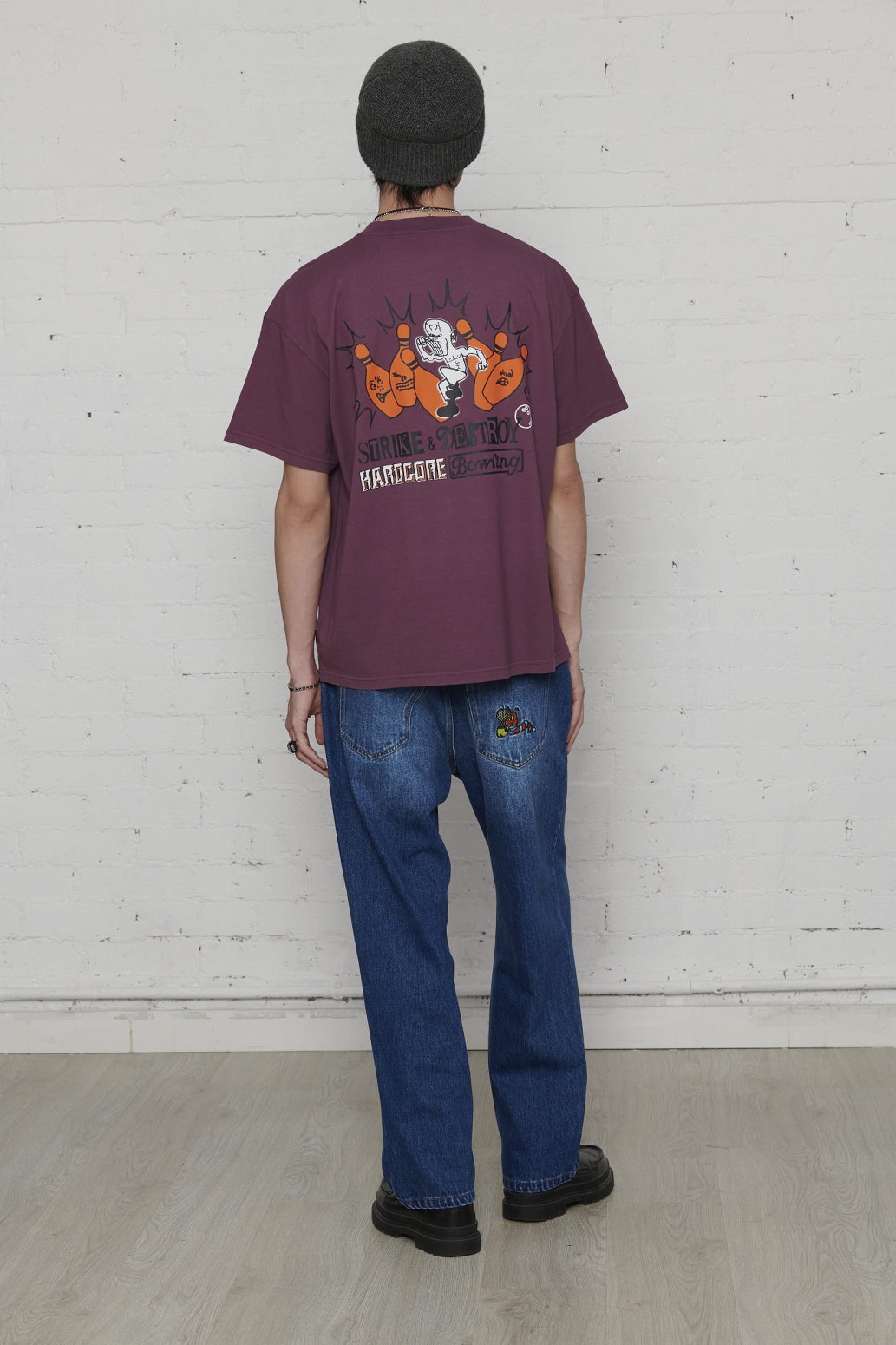 PAS DE MER/ѥɥBOWLING T-SHIRT T / PURPLE