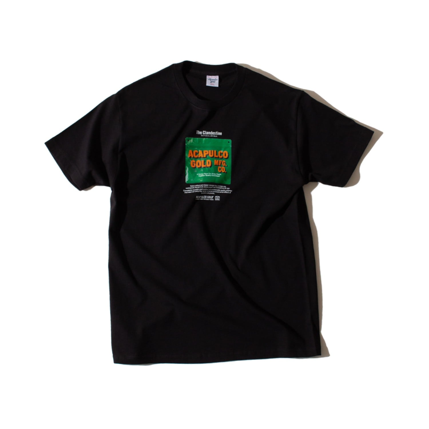ACAPULCO GOLD/ץ륳 ɡTHE CLANDESTINE TEE  (COLLAB WITH PAKE?) T / BLACK