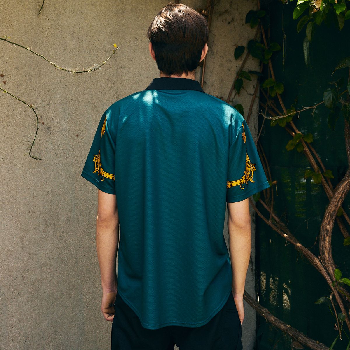 PLEASURES/ץ쥸㡼IUTER/CARLO SOCCER JERSEY å㡼 / DARK GREEN