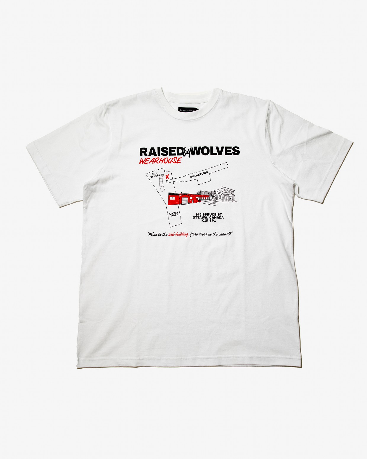 ��RAISED BY WOLVES/�쥤���ɥХ�����֥���SHOP TEE T����� / WHITE