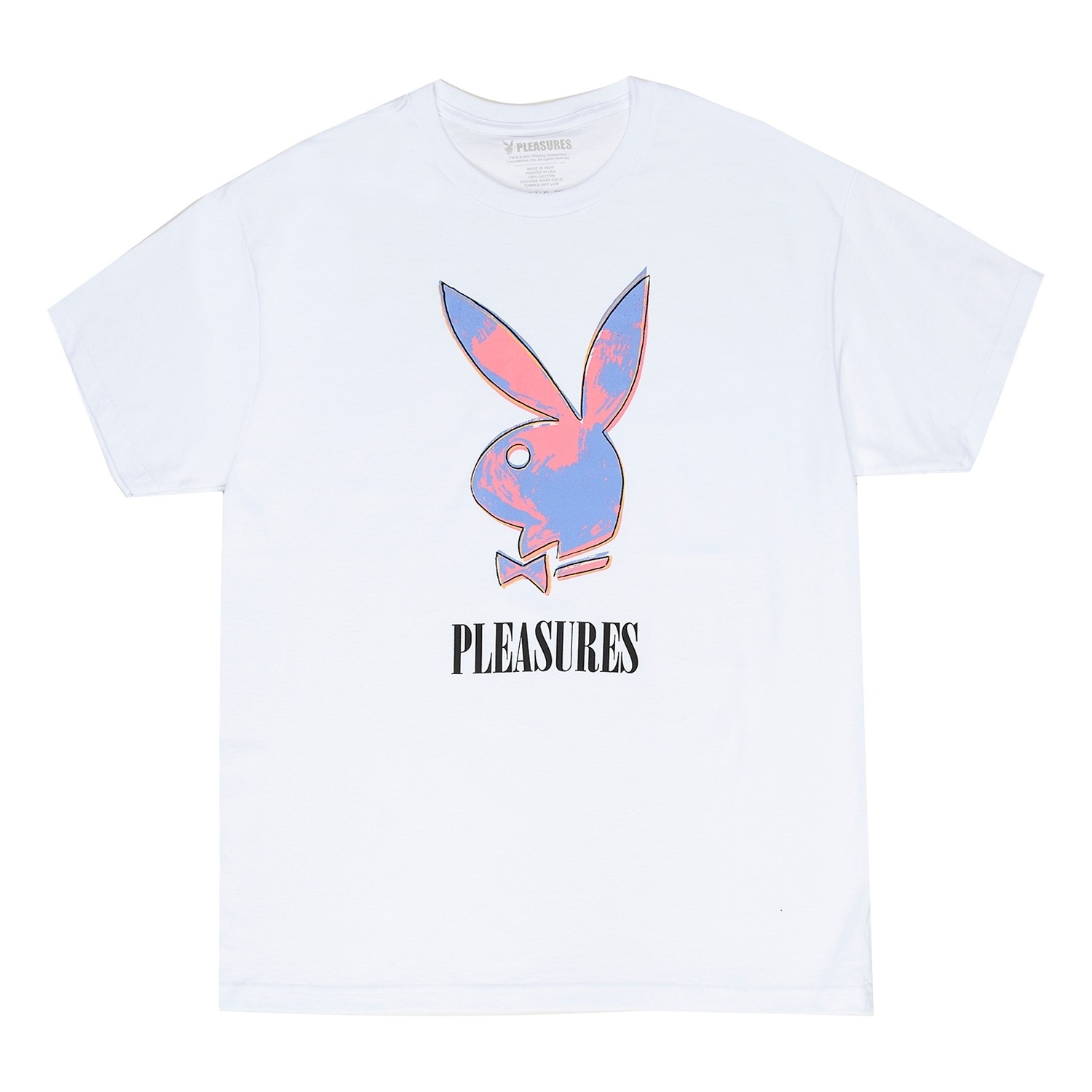 PLEASURES/ץ쥸㡼PLAYBOY/ץ쥤ܡPOP T-SHIRT T / WHITE ۥ磻