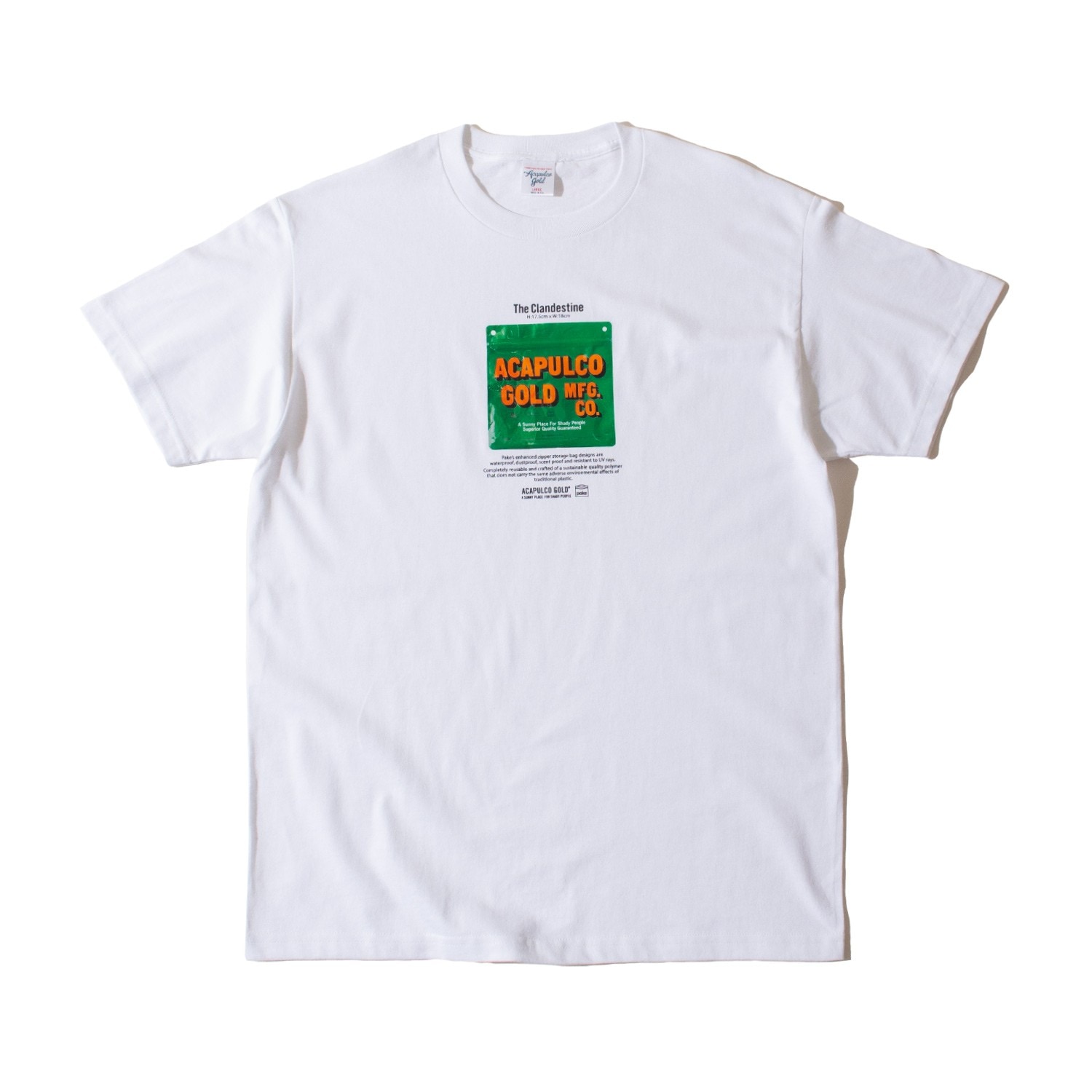 ACAPULCO GOLD/ץ륳 ɡTHE CLANDESTINE TEE  (COLLAB WITH PAKE?) T / WHITE
