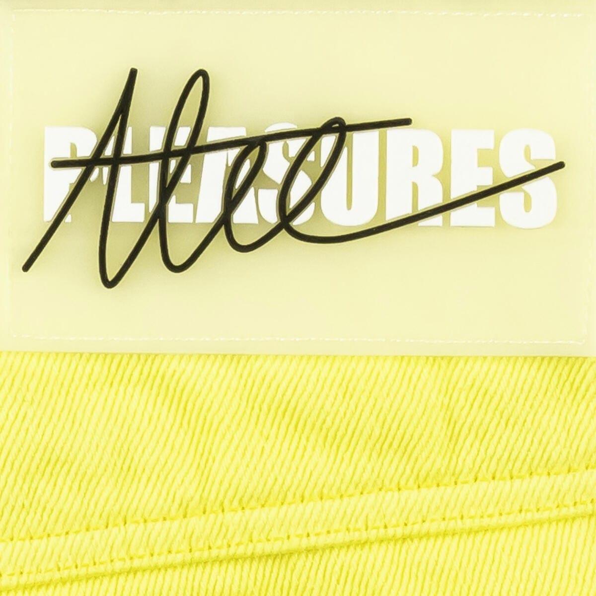 ��PLEASURES/�ץ쥸�㡼����AUSTIN LEE��HUMAN EYES BAGGY PANTS �ѥ�� / YELLOW