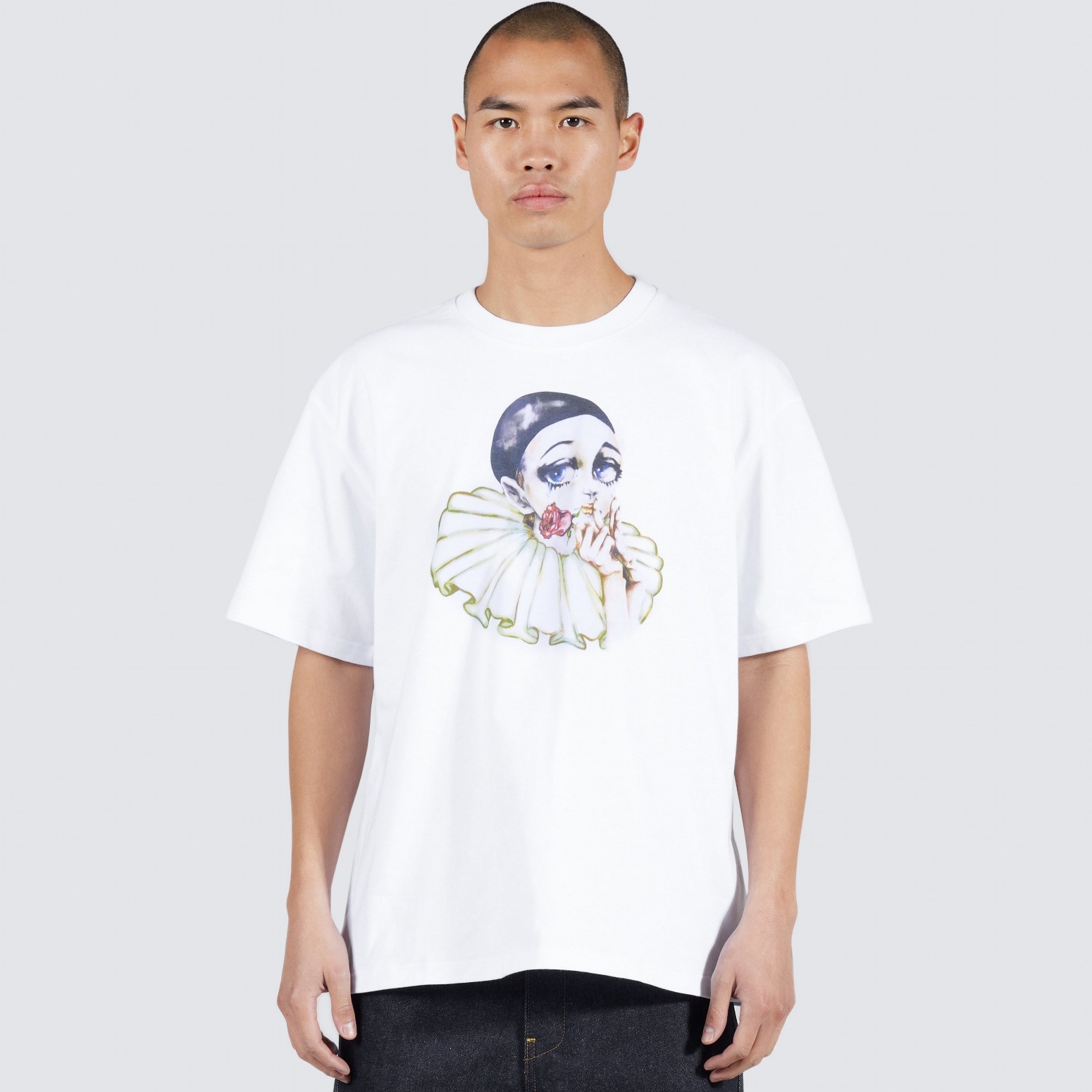 PLEASURES/ץ쥸㡼IUTER/LUNA T-SHIRT T / WHITE