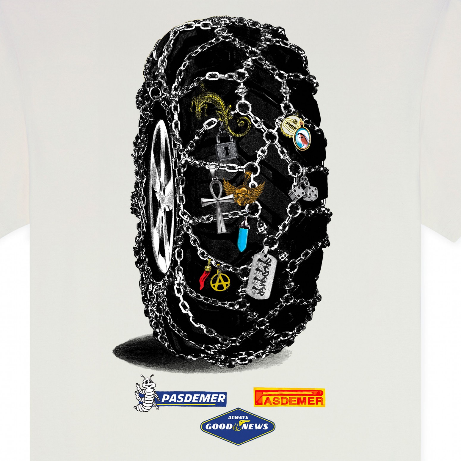 PAS DE MER/ѥɥGOOD NEWS T-SHIRT T / WHITE