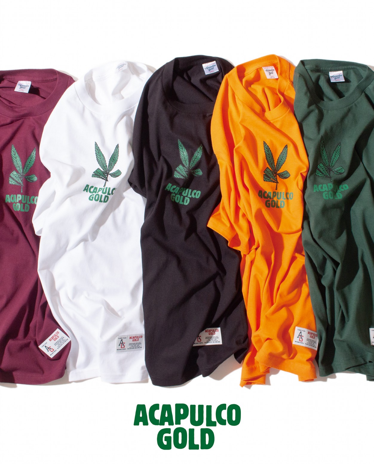 ��ACAPULCO GOLD/�����ץ륳 ������ɡ�GIVE PEACE A CHANCE TEE T����� / WHITE