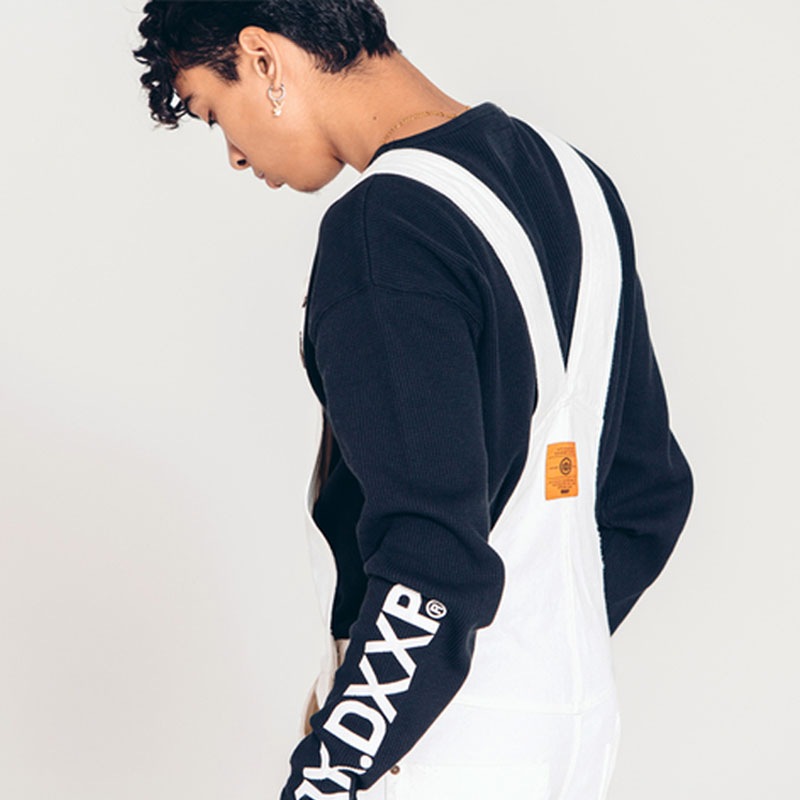 ��10DEEP/�ƥ�ǥ����ס�DAMIEN OVERALLS �����С�������ѥ�� / OFF WHITE