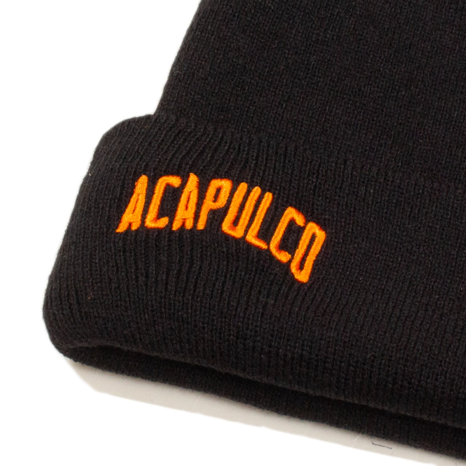 ��ACAPULCO GOLD/�����ץ륳 ������ɡ�VARSITY LOGO BEANIE �˥å�˹ / BLACK �֥�å�