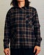 RAISED BY WOLVES/쥤ɥХ֥PLAID FLANNEL SHIRT Ĺµ / COFFEE