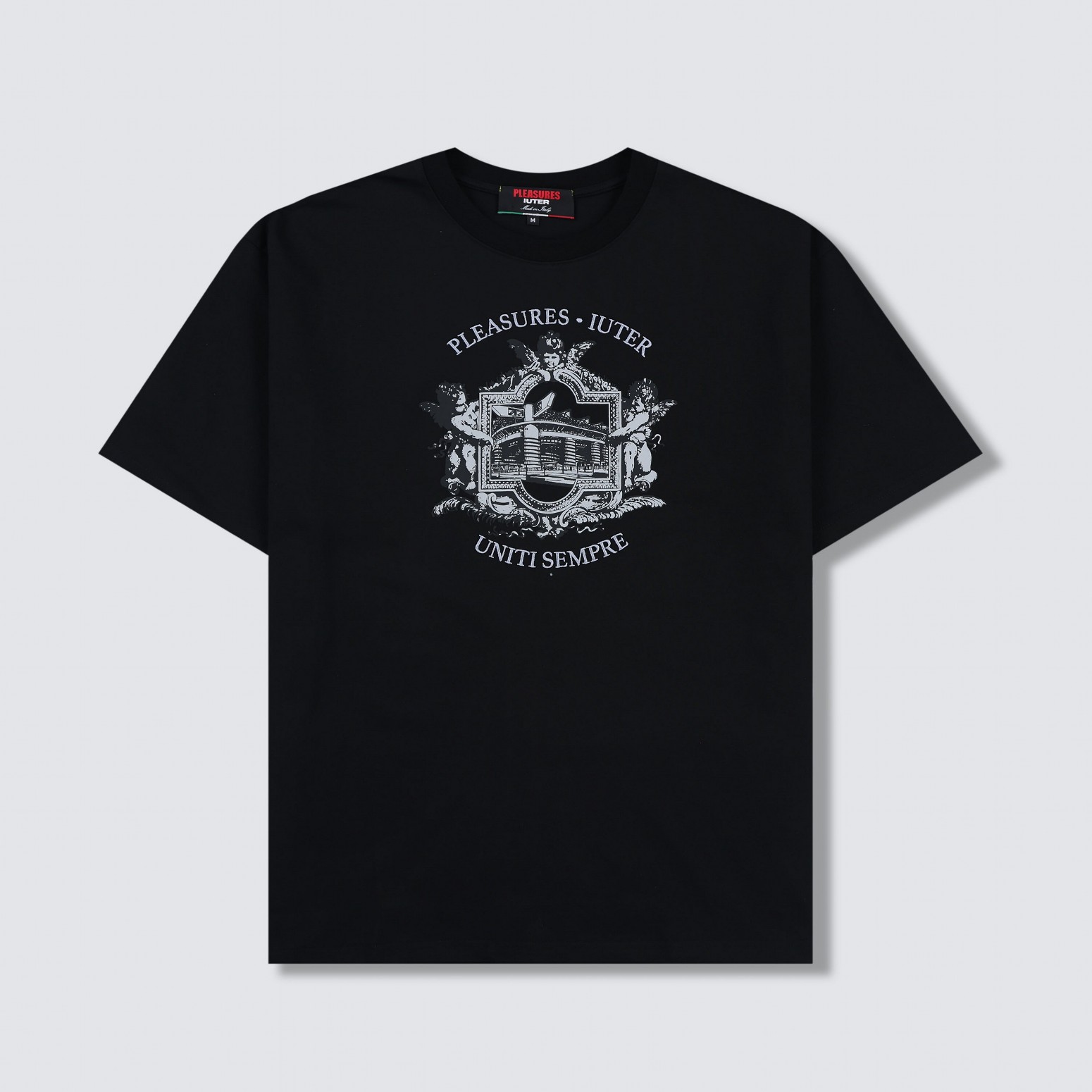 PLEASURES/ץ쥸㡼IUTER/ALBERTO T-SHIRT T / BLACK