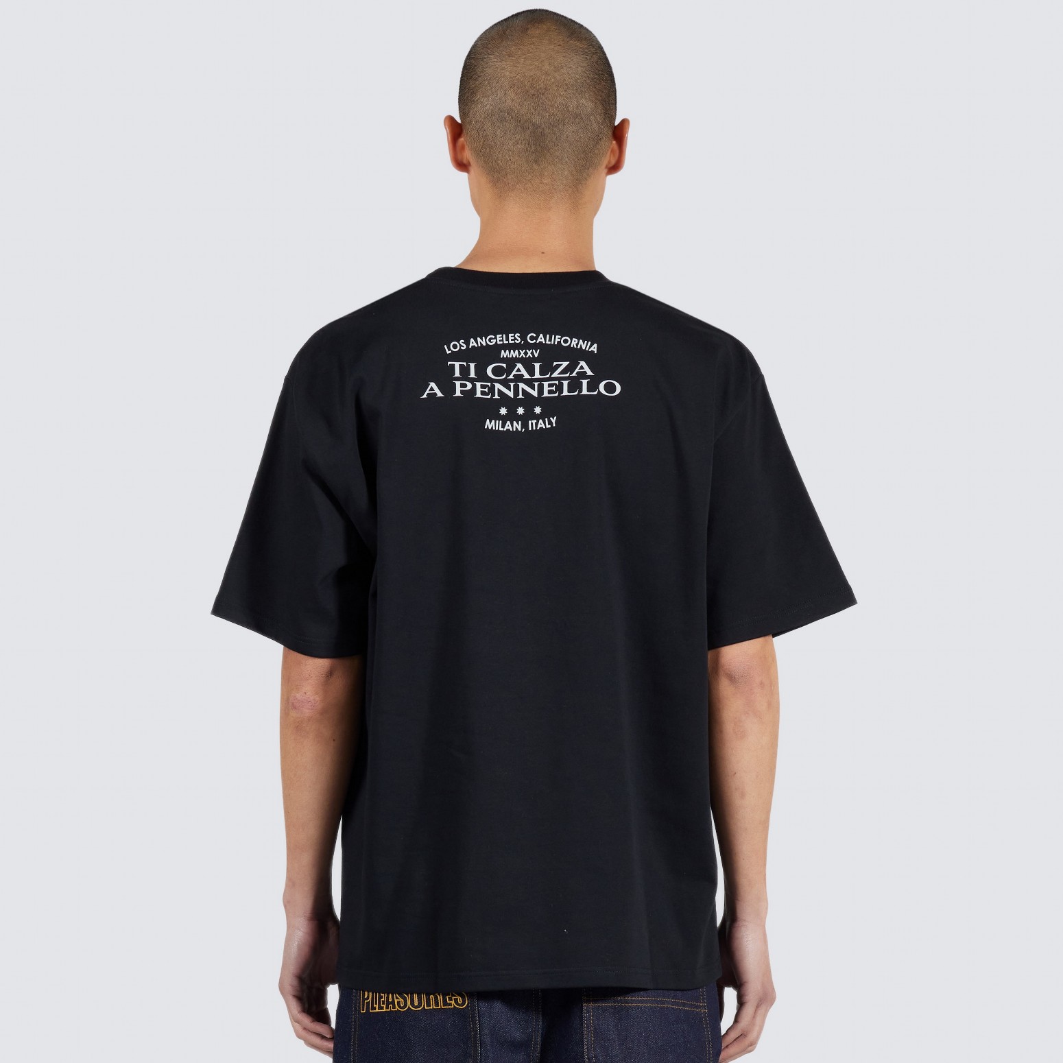 PLEASURES/ץ쥸㡼IUTER/ALBERTO T-SHIRT T / BLACK