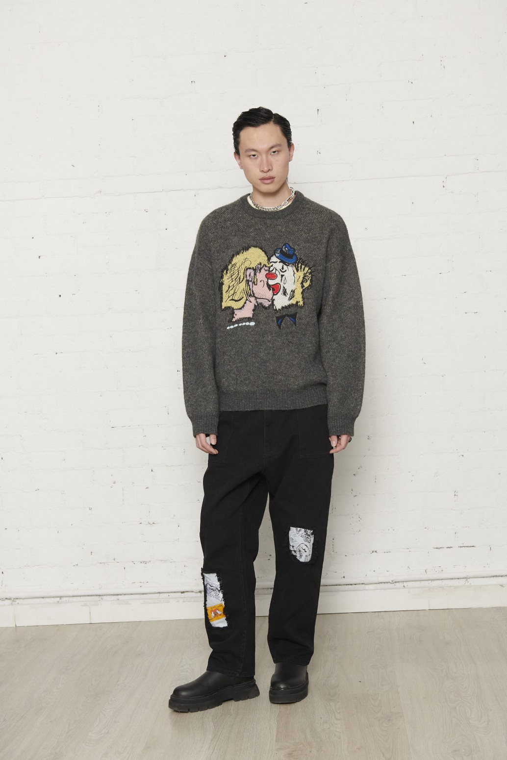 PAS DE MER/ѥɥHARD TIMES JUMPER  / GREY