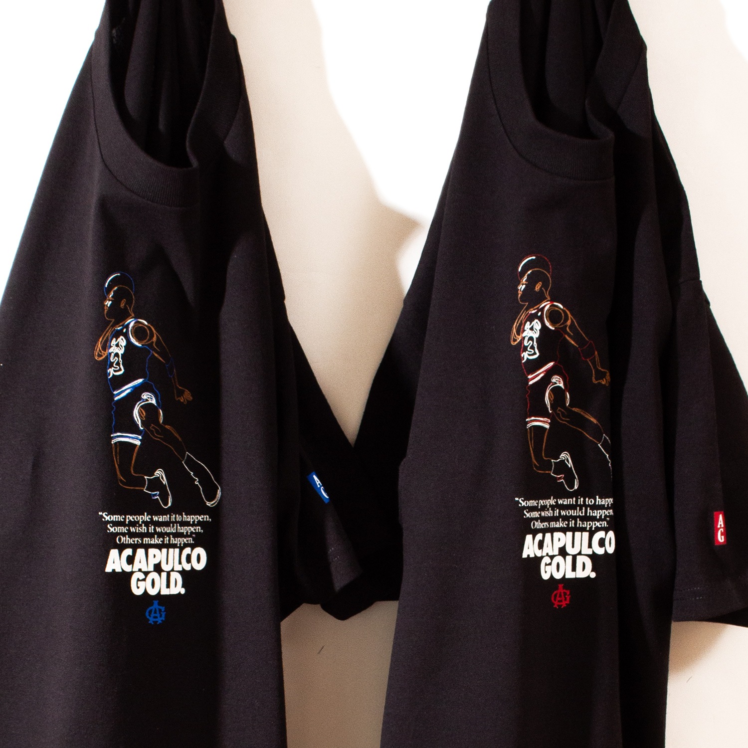 ACAPULCO GOLD/ץ륳 ɡFOLLOW THE LEADER TEE T / BLACK/RED