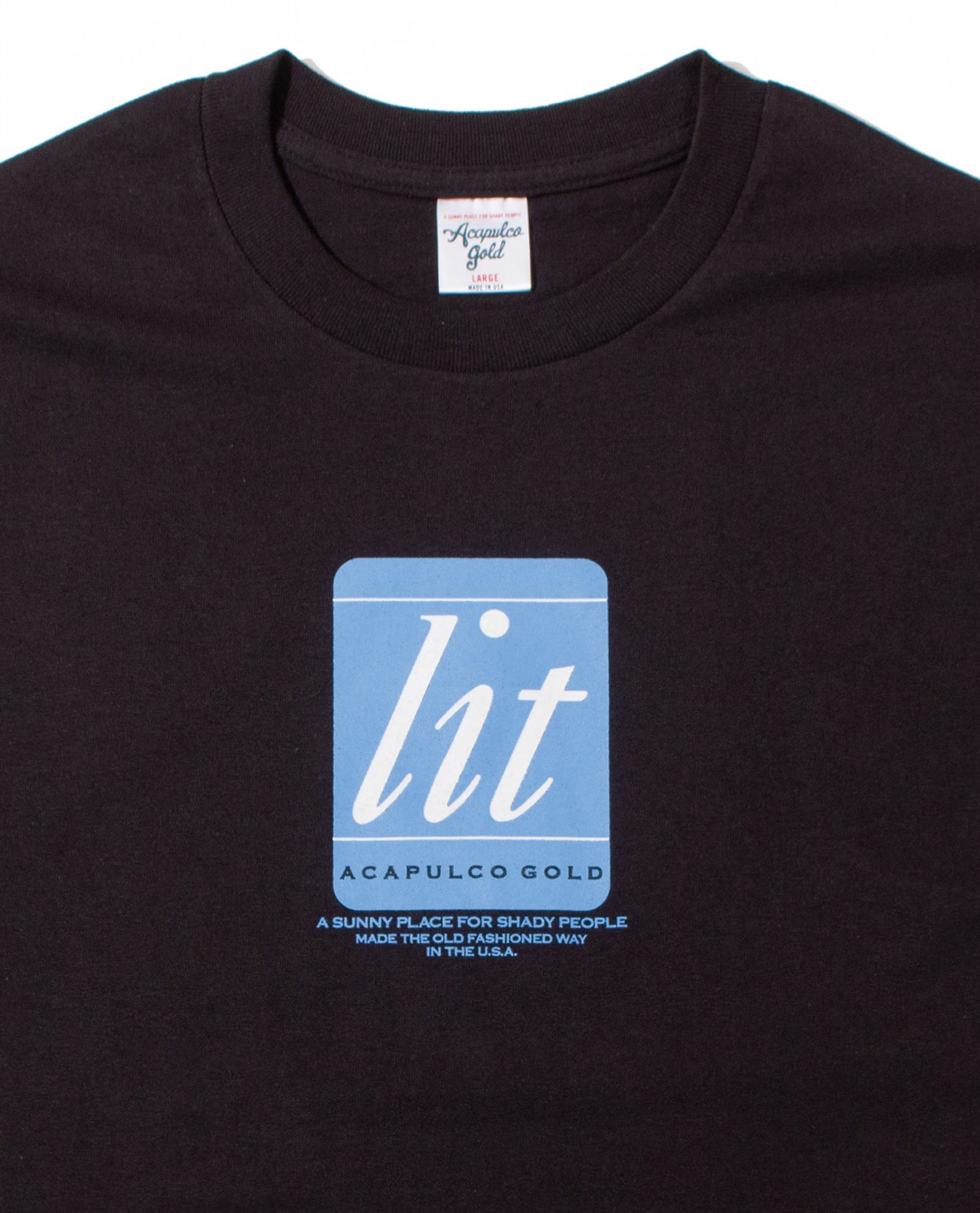 ��ACAPULCO GOLD/�����ץ륳 ������ɡ�LIT UP TEE T����� / BLACK