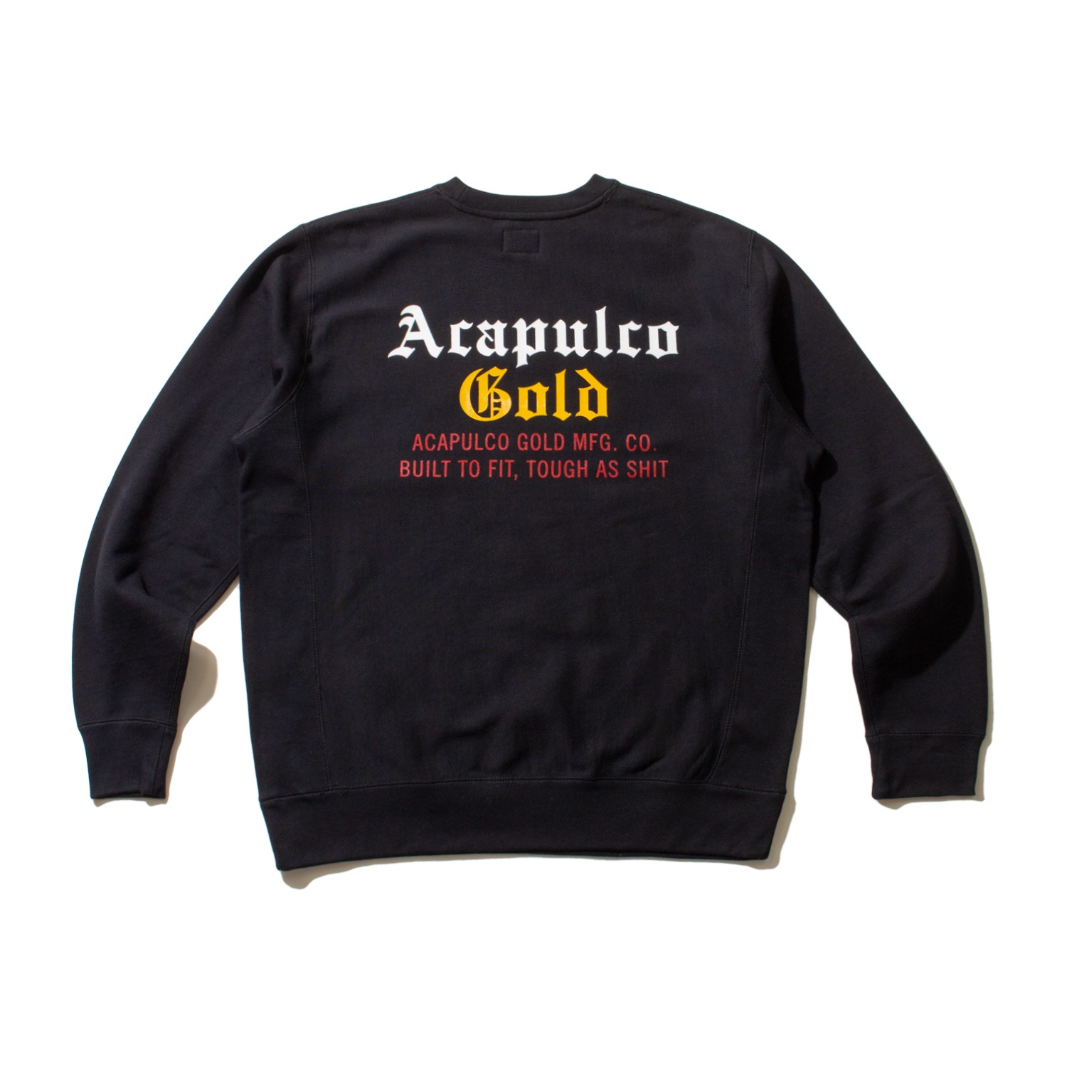 ��ACAPULCO GOLD/�����ץ륳 ������ɡ�BROOKNAM CREWNECK SWEATSHIRT ���롼�ͥå��������å� / BLACK �֥�å�