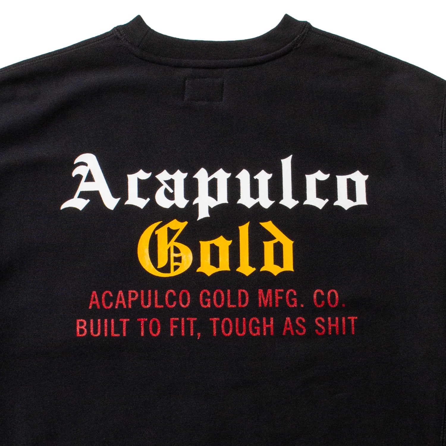 ��ACAPULCO GOLD/�����ץ륳 ������ɡ�BROOKNAM CREWNECK SWEATSHIRT ���롼�ͥå��������å� / BLACK �֥�å�