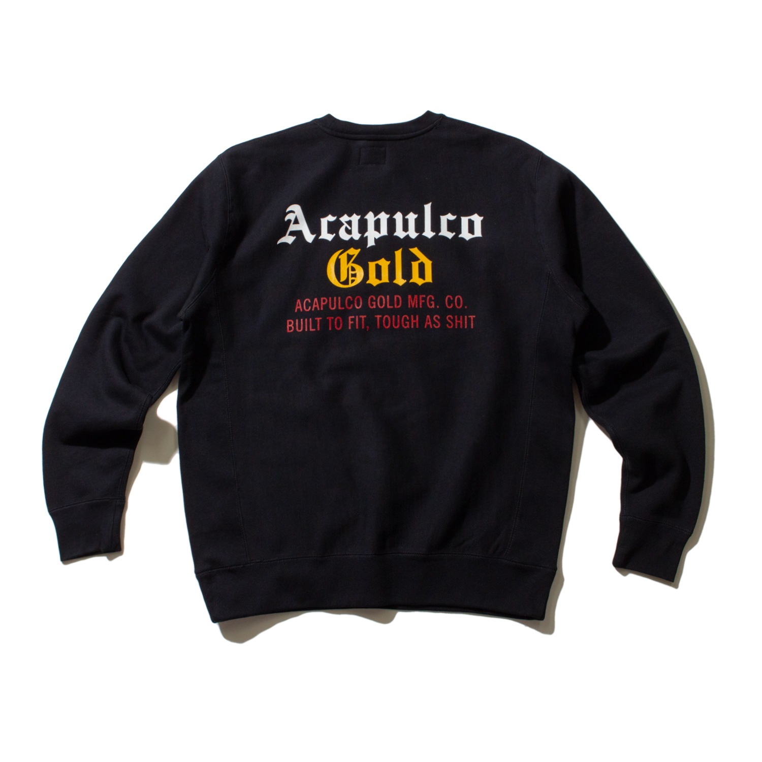 ��ACAPULCO GOLD/�����ץ륳 ������ɡ�BROOKNAM CREWNECK SWEATSHIRT ���롼�ͥå��������å� / BLACK �֥�å�