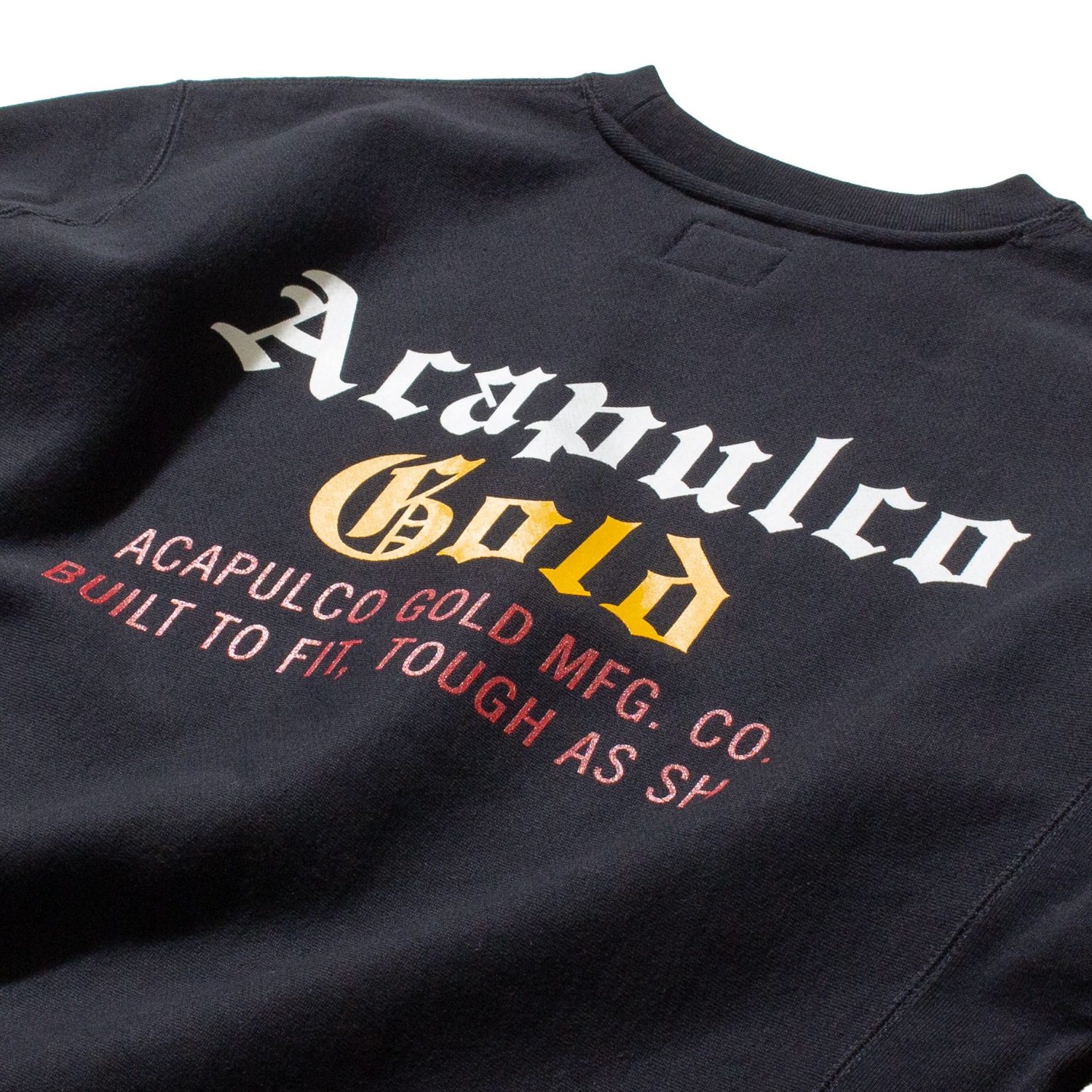��ACAPULCO GOLD/�����ץ륳 ������ɡ�BROOKNAM CREWNECK SWEATSHIRT ���롼�ͥå��������å� / BLACK �֥�å�